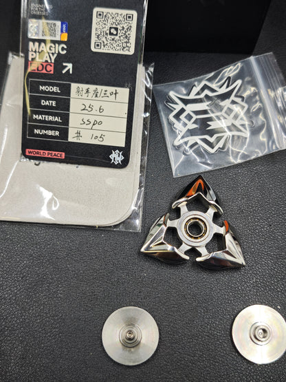 Magic Play Zirconium Ma Sagittarius Stainless Steel Polished