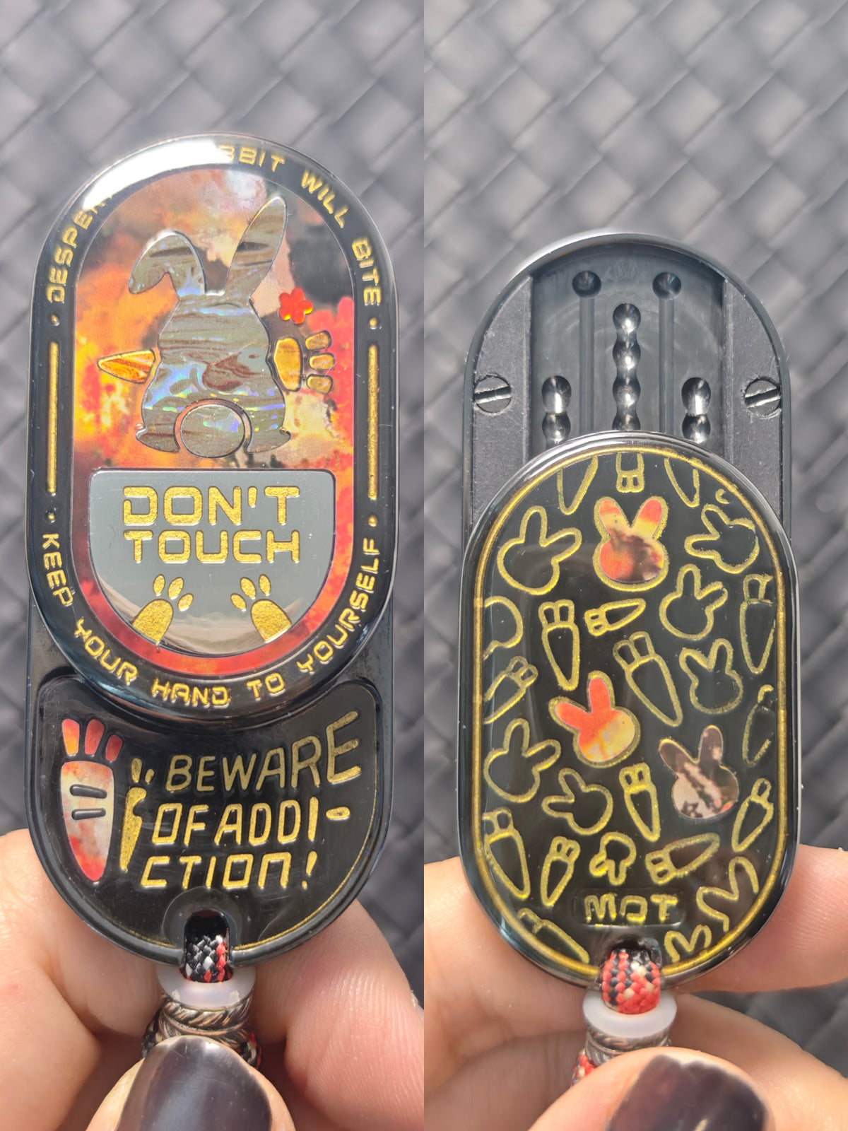 Grumpy Rabbit Rhythm Zirconium Resin-Sealed