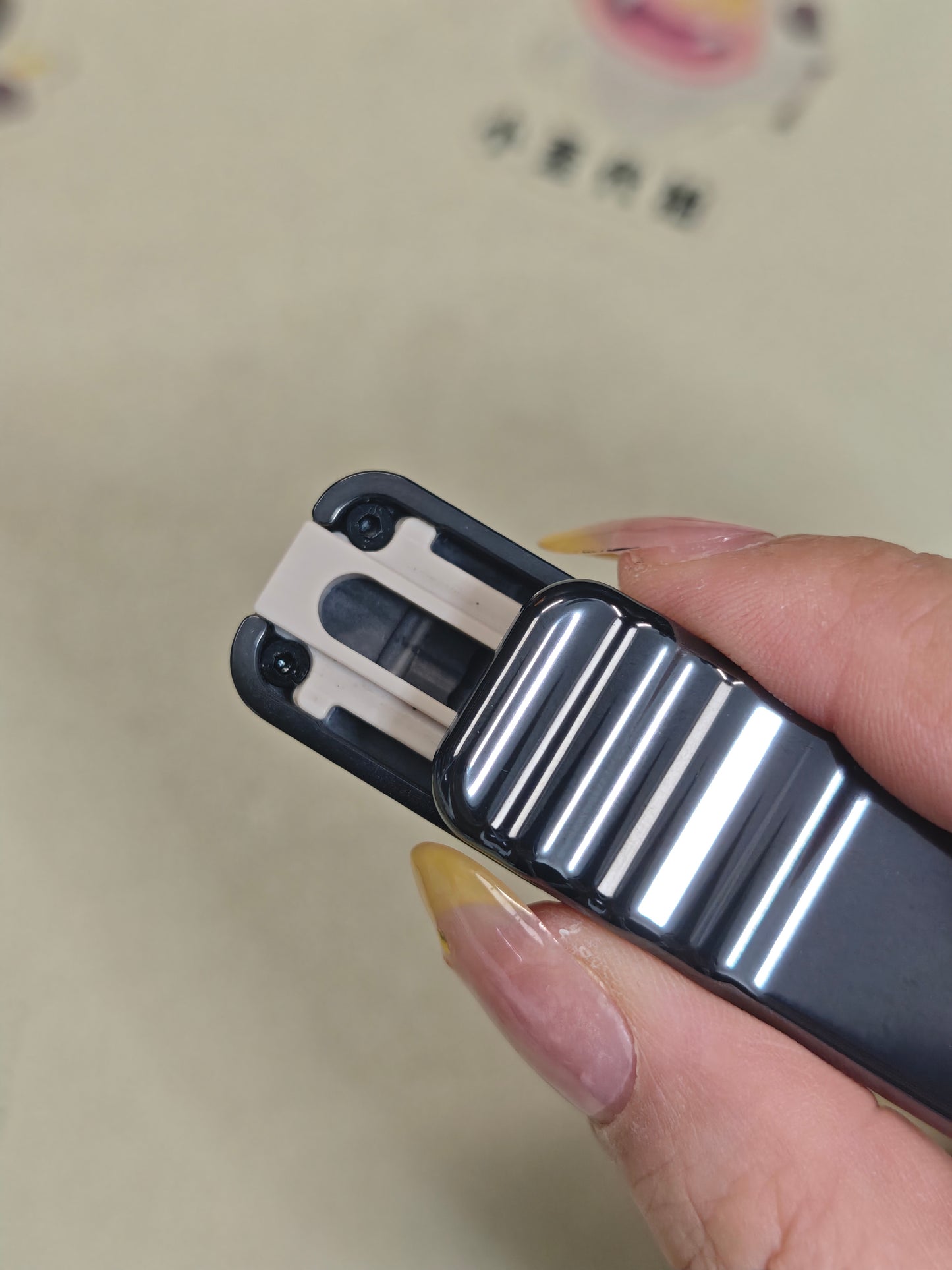 Snake Zirconium Damasteel PEEK