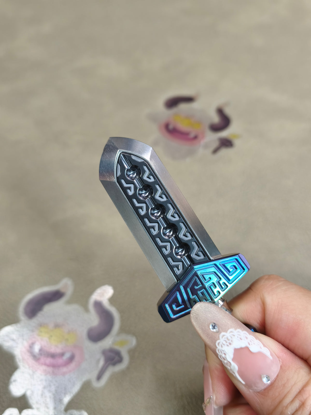 Taia Sword Zirconium Oil Slick