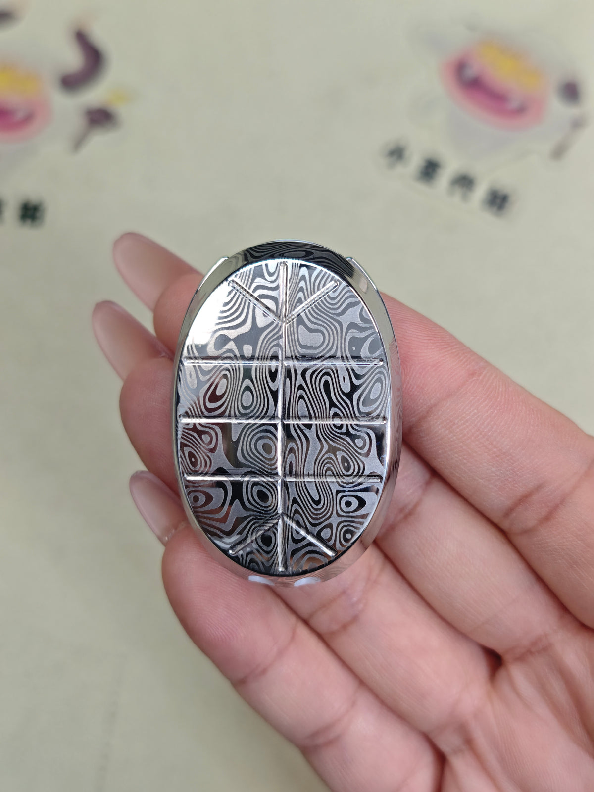 Jingle Beetle Stainless Steel Engraved Polished