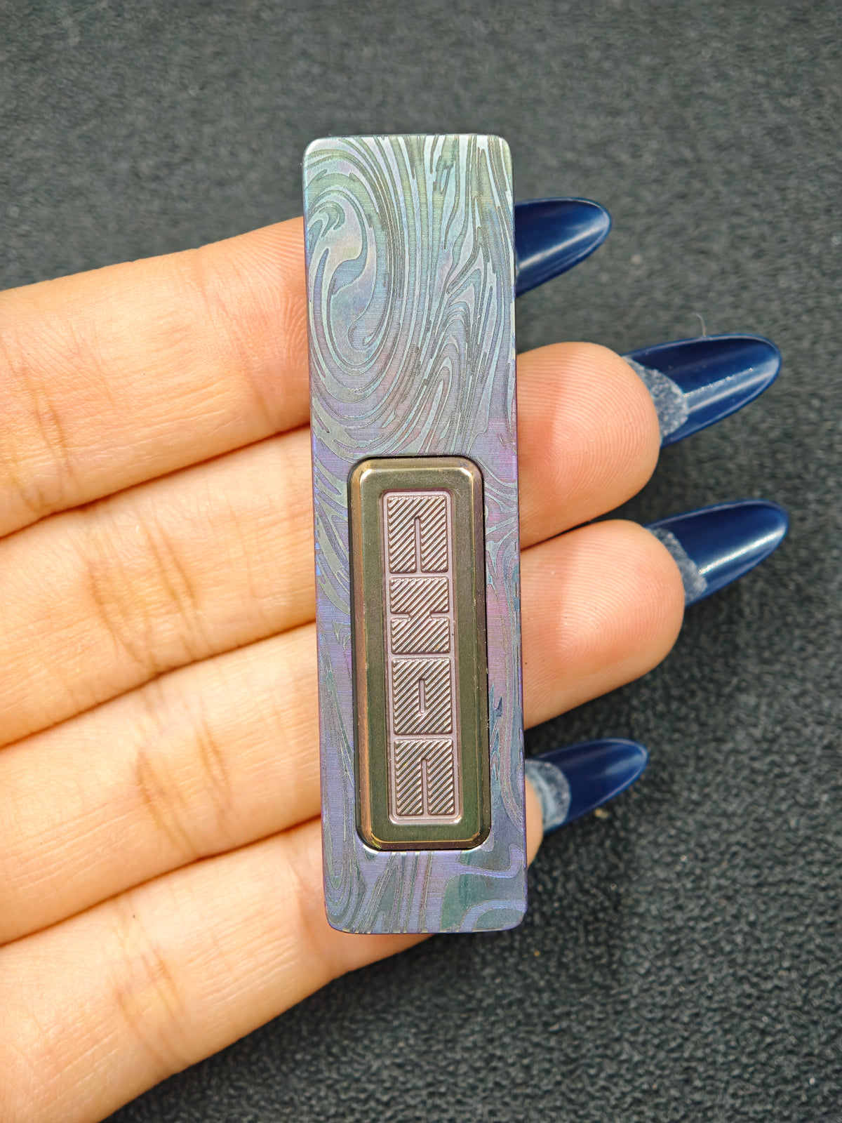 Choc Titanium Engraved