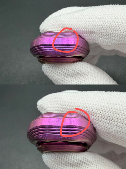 Obsidian Crystalized Crystallized Titanium Color-Anodized