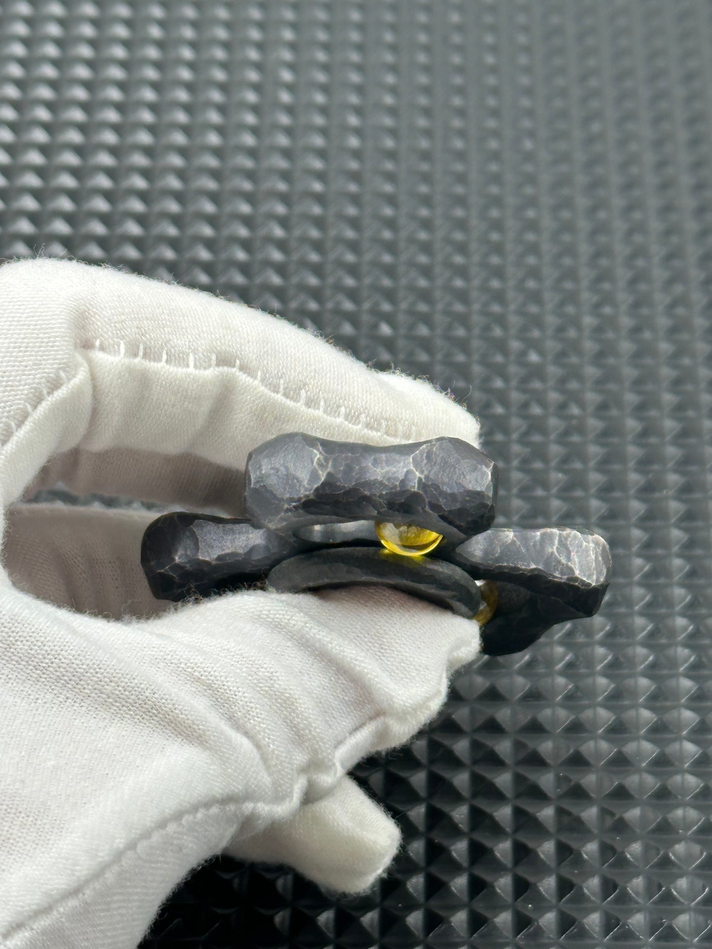 Kiva Tungsten Stone Textured