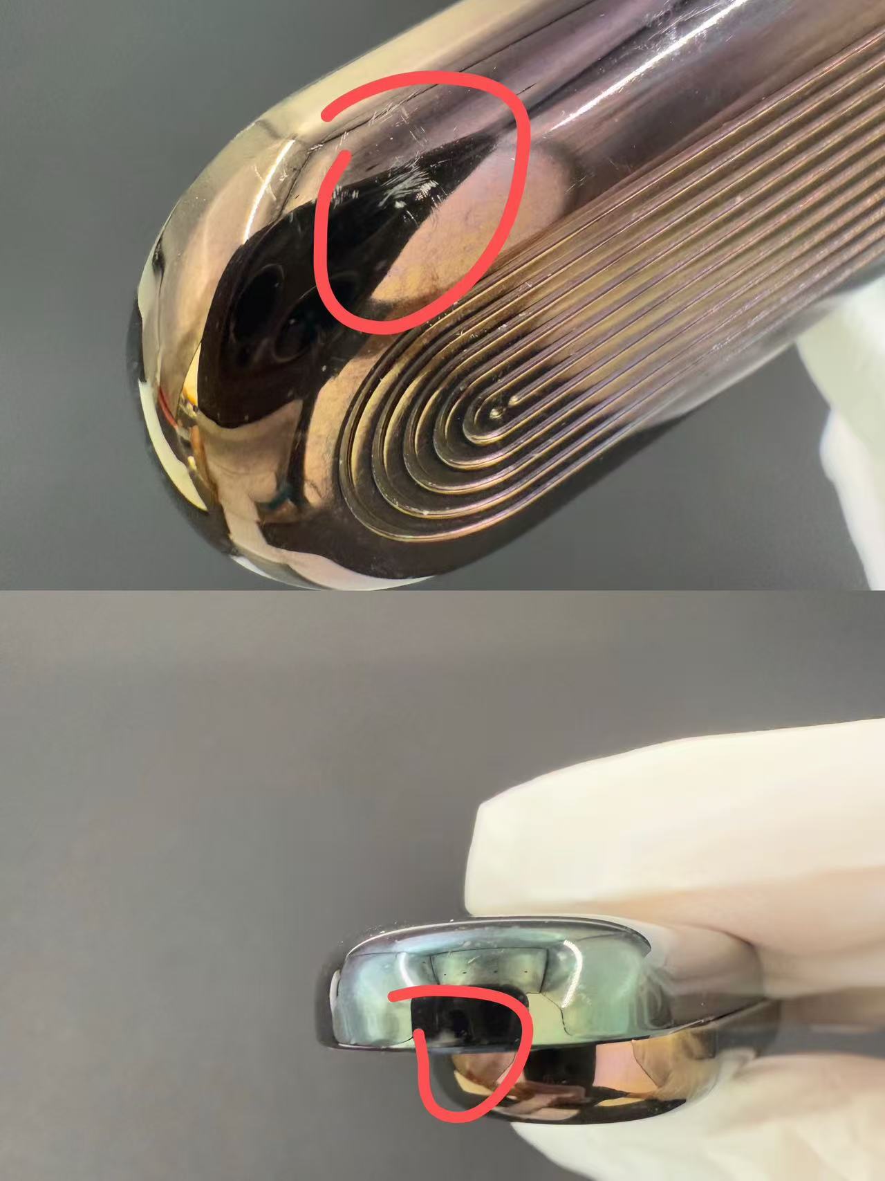 Floating Cloud Zirconium Color-Anodized Polished