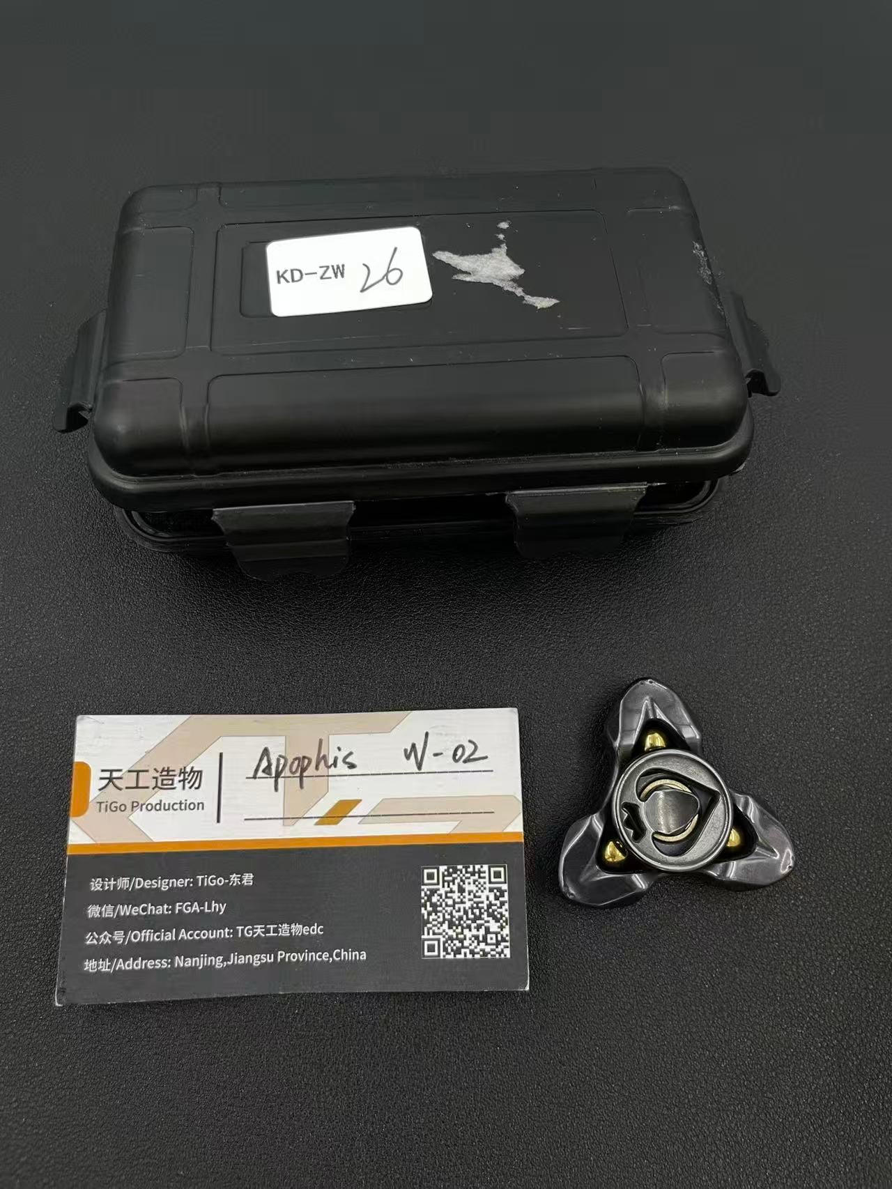 Apophis Tungsten Color-Anodized Porcelain Washed