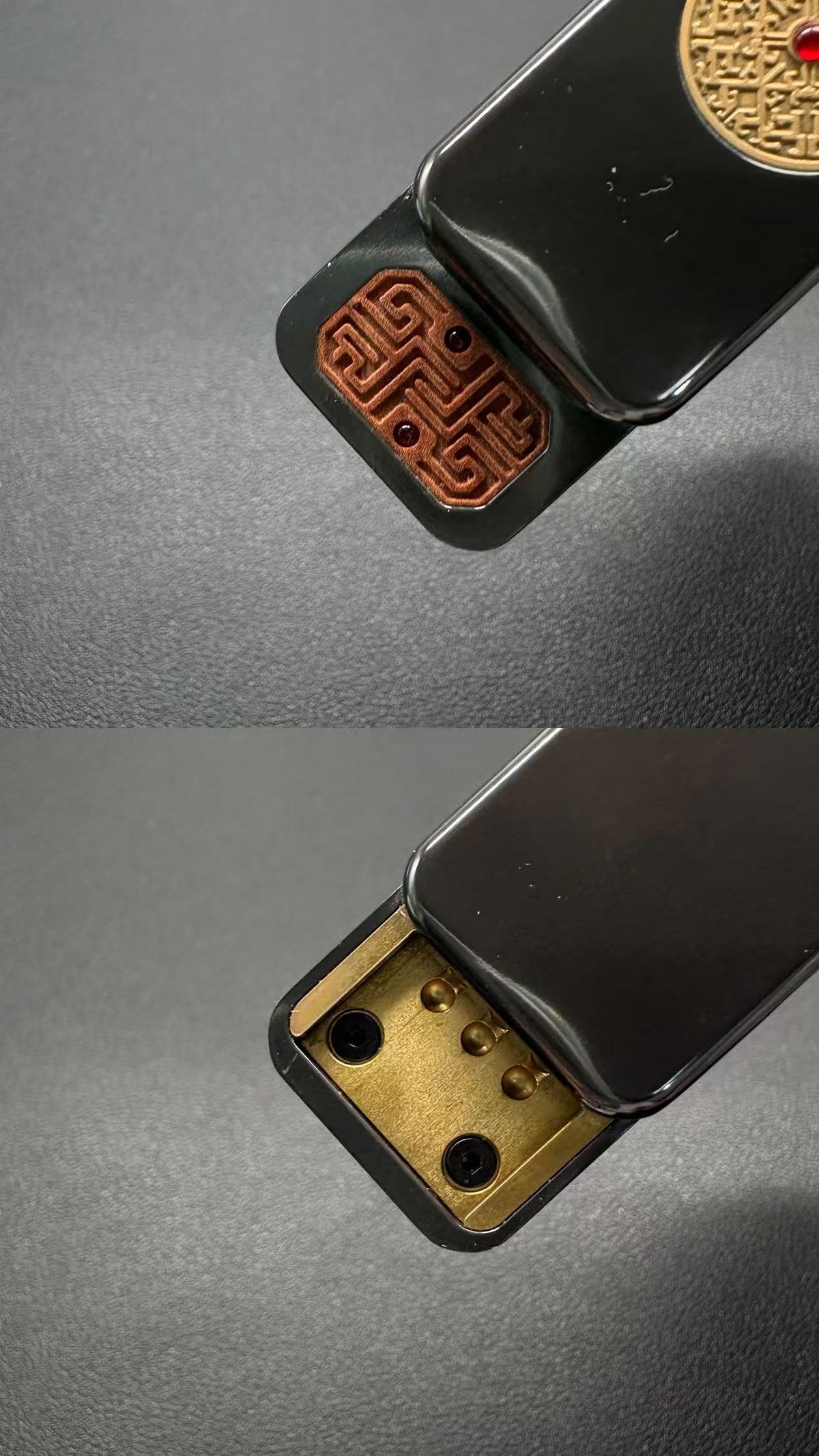 Brocade & Azure Paperweight Zirconium