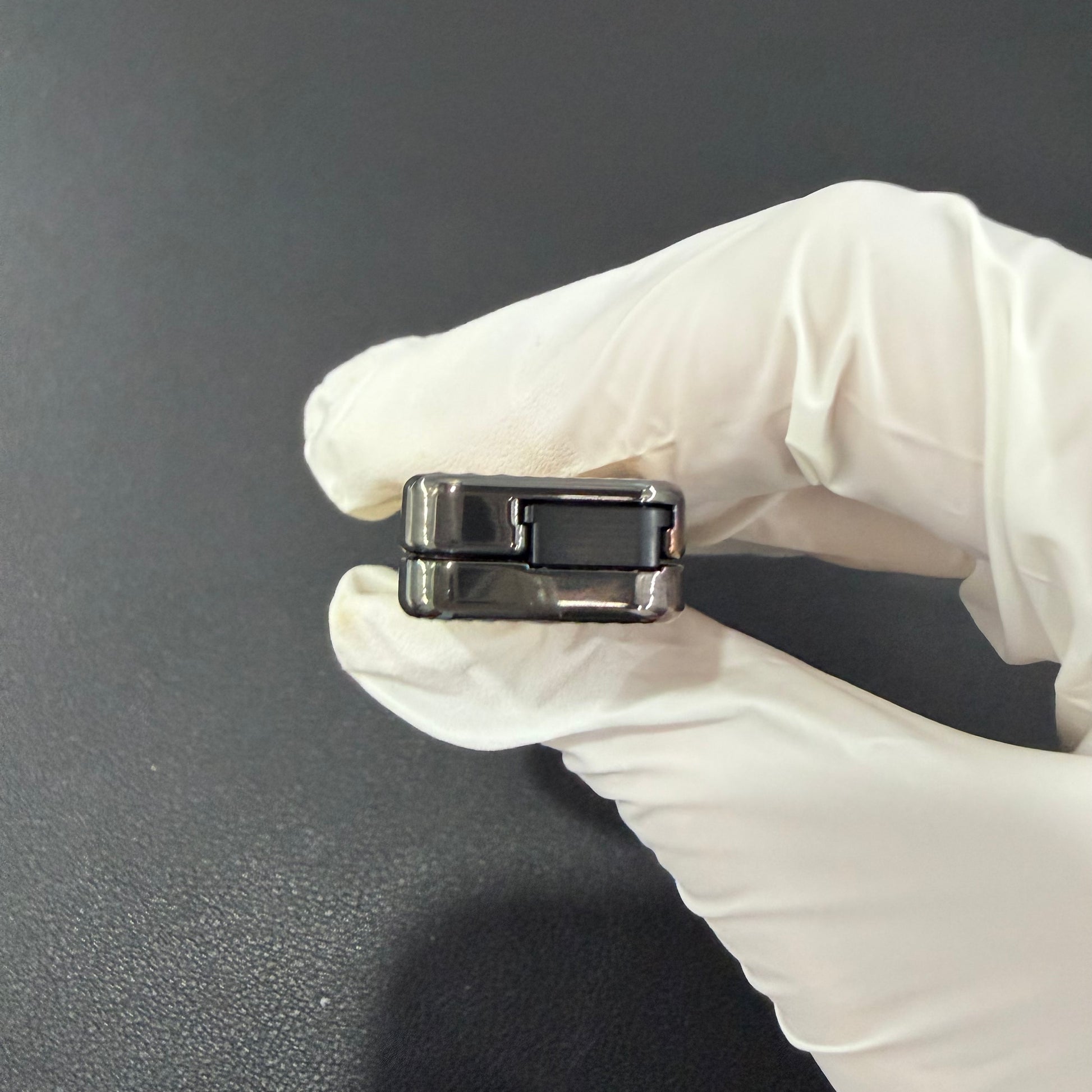 Tita Zirconium Engraved Oil Slick