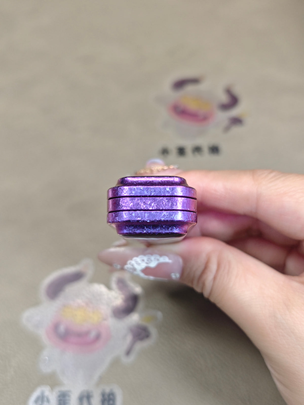Lucky Candy Crystallized Titanium Resin-Sealed