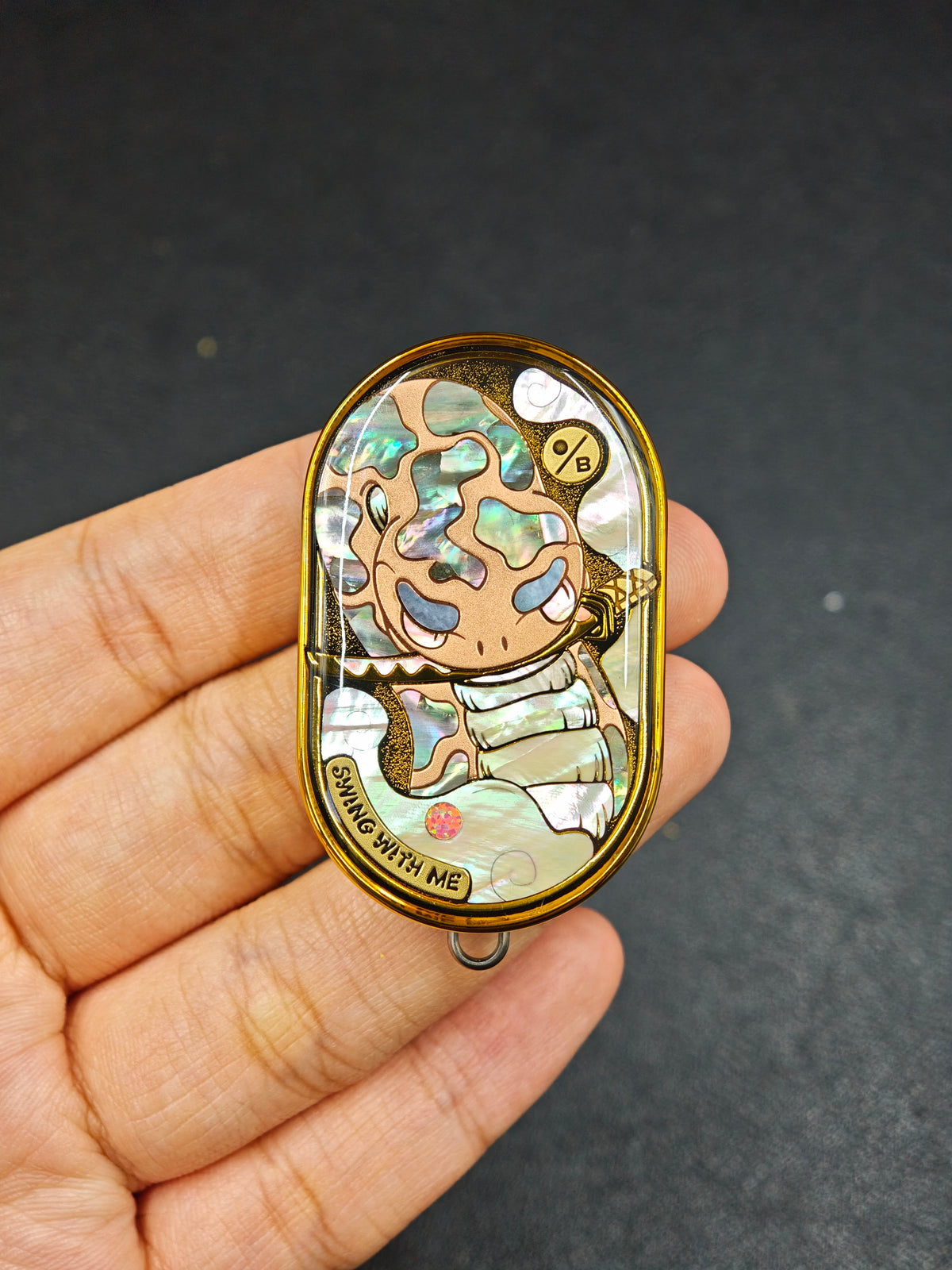 FuYao Titanium Gold Plated Resin-Sealed