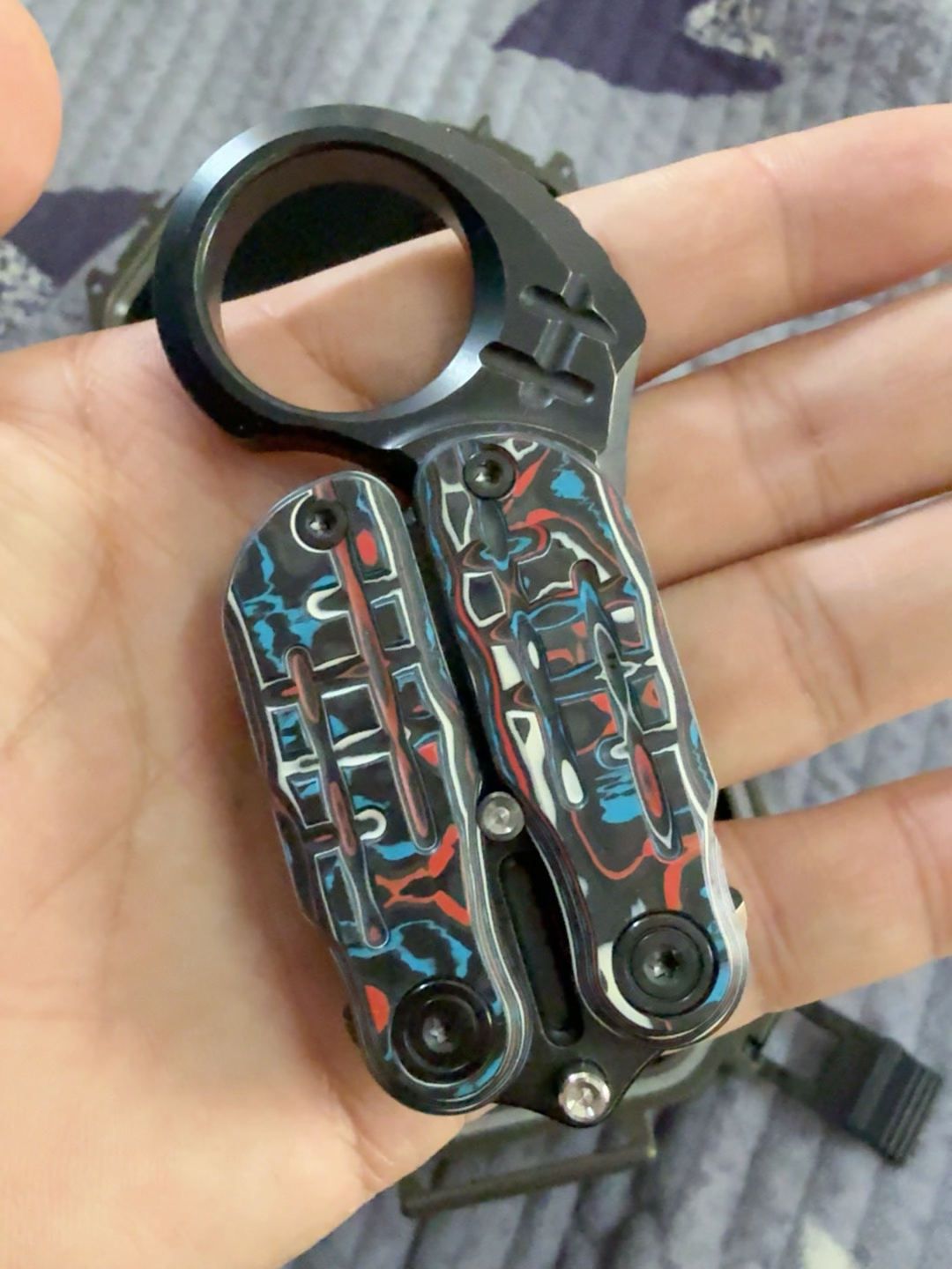 AQUAKING Carbon Damascus