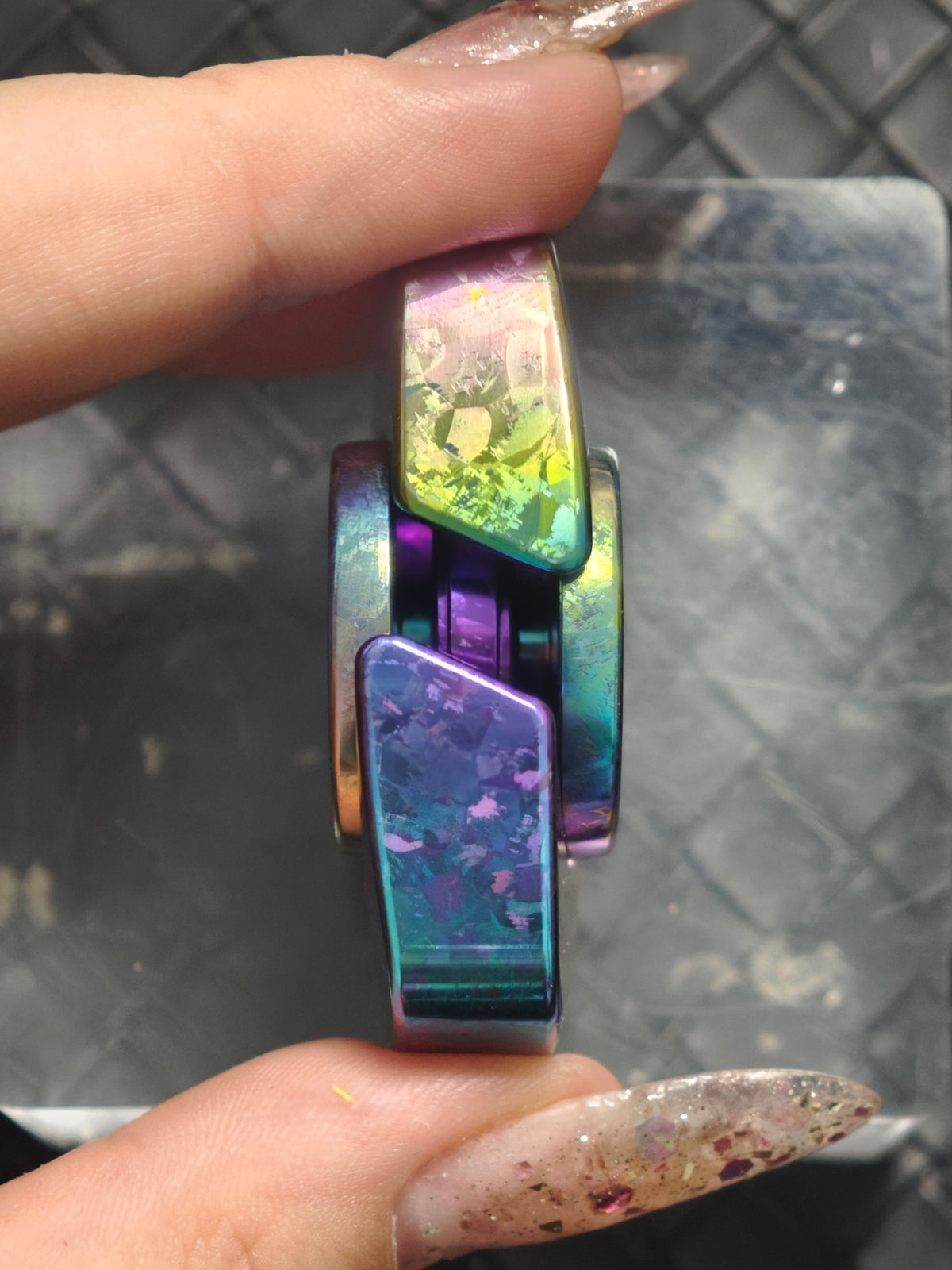 Premium Exquisite Cloud Crystallized Titanium