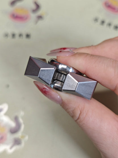 Tri Leaf Crossbone Stainless Steel