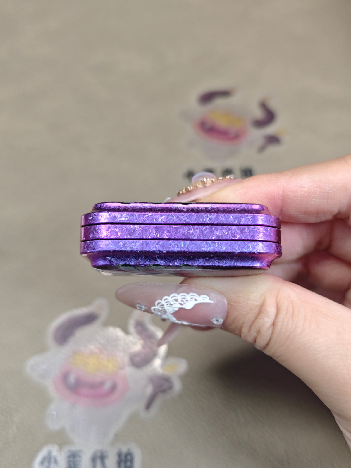Lucky Candy Crystallized Titanium Resin-Sealed