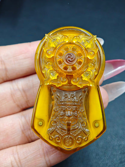 Demon Subduing Toga Tangcao Pattern PEI Engraved
