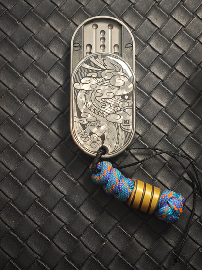 Dragon Rhythm Titanium Color-Anodized Resin-Sealed