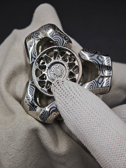 Explorer Damasteel Etched Polished