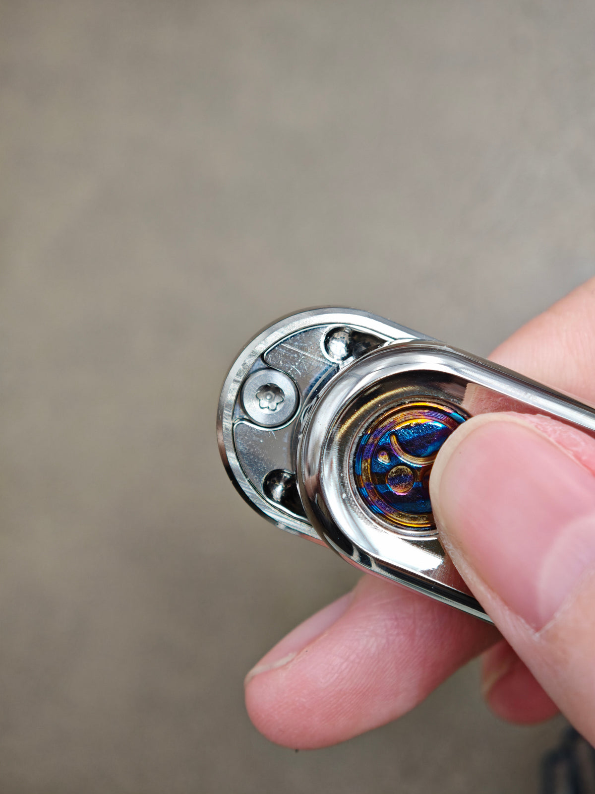 Top B Rain Titanium Polished