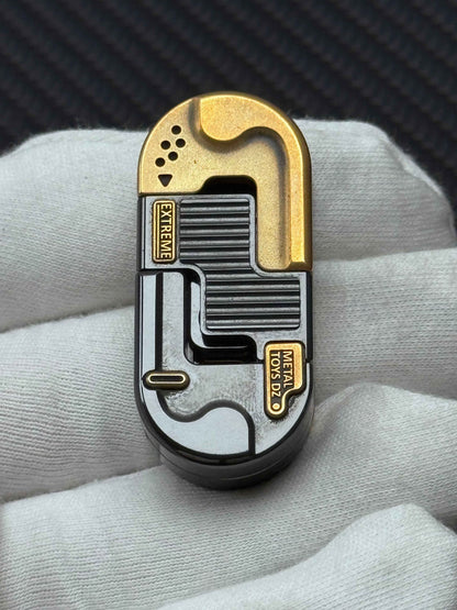 DZ Top B Precision Machined Mechanical Detent EDC Fidget Slider Brass