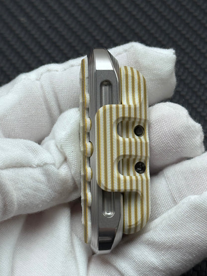 EXOSKELETON G10 Yellow Grey White Bone Core Stainless Steel