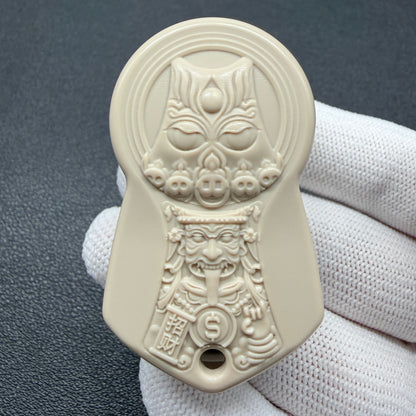 Demon Subduing Toga Tangcao Pattern PEEK Engraved