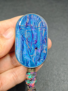 Van Gogh Stainless Steel Stonewashed Resin-Sealed Engraved