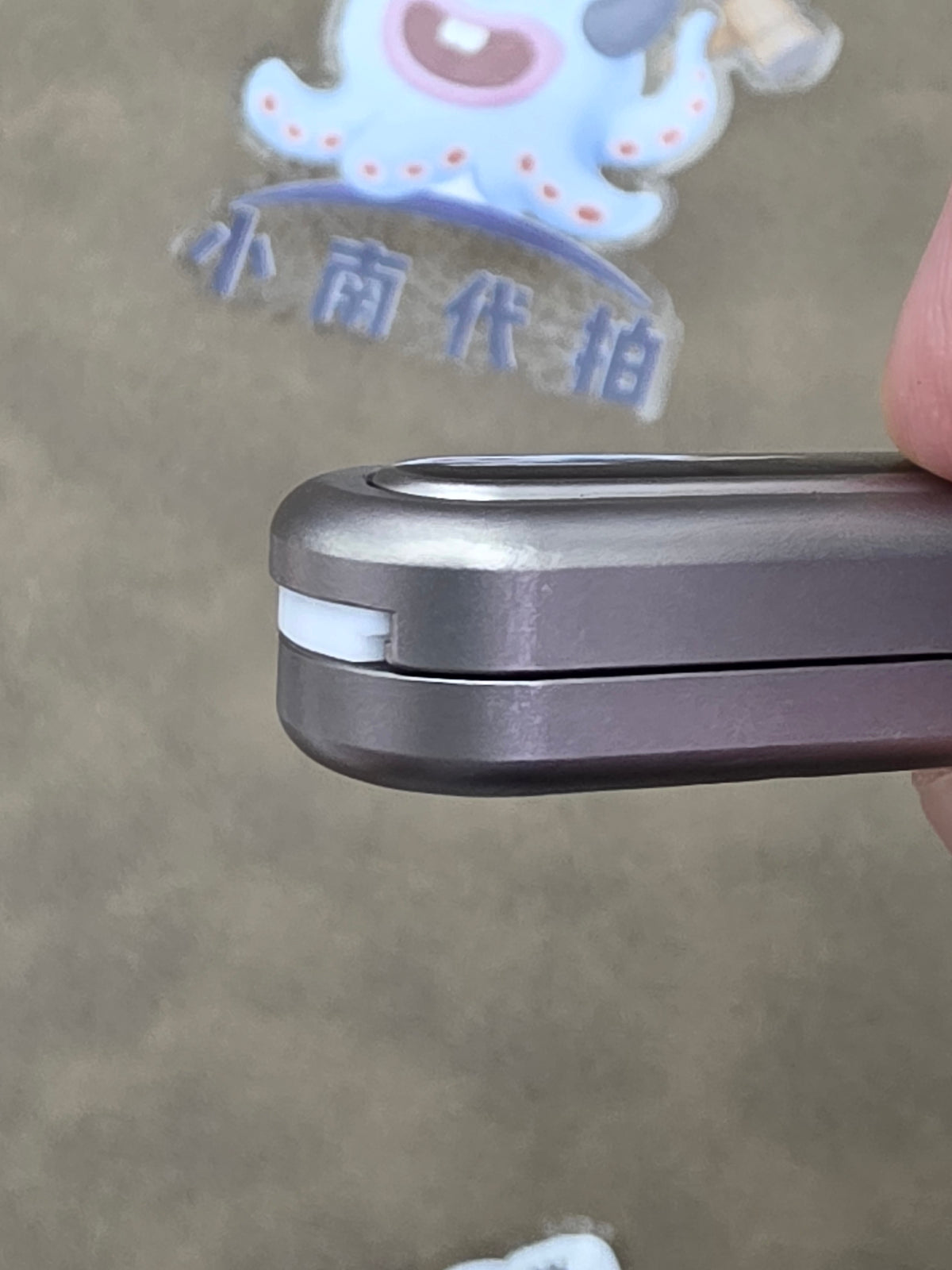 Bean+ Titanium Resin-Sealed Engraved