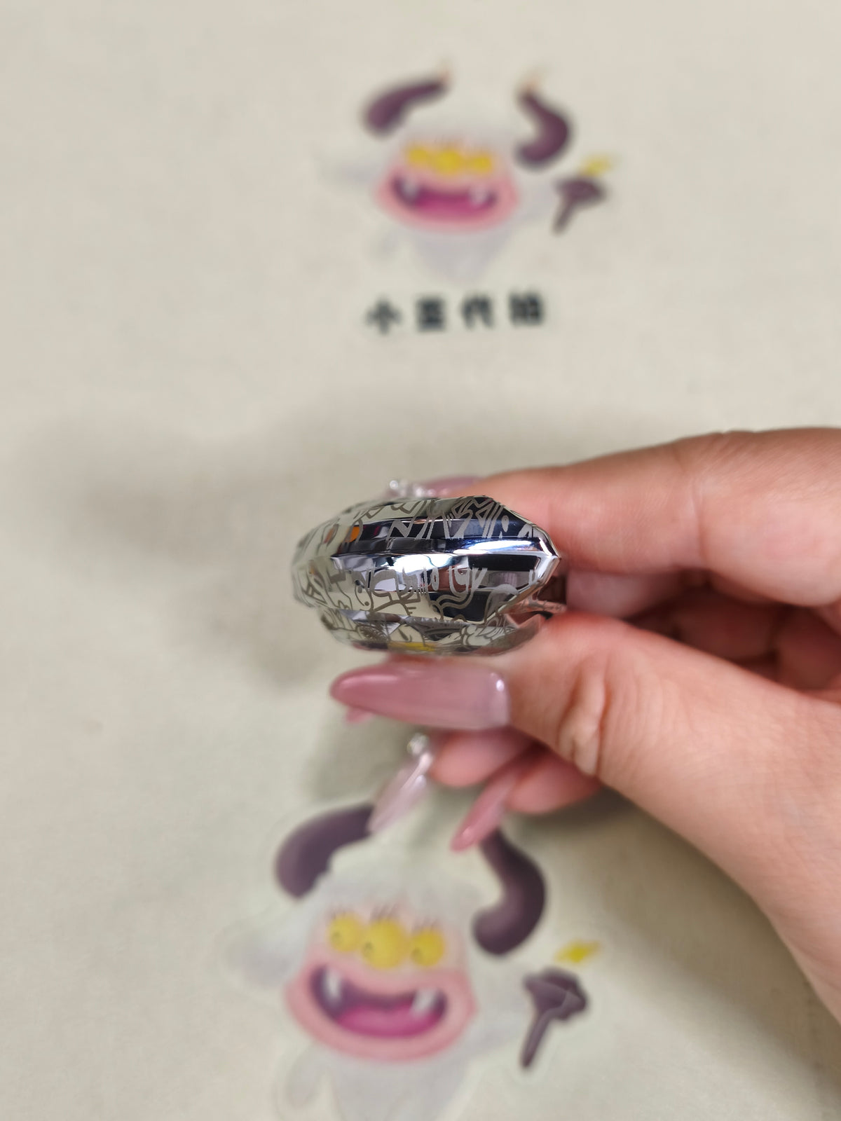 Goddess Tear Stainless Steel Engraved