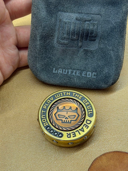 Dealer Button Brass