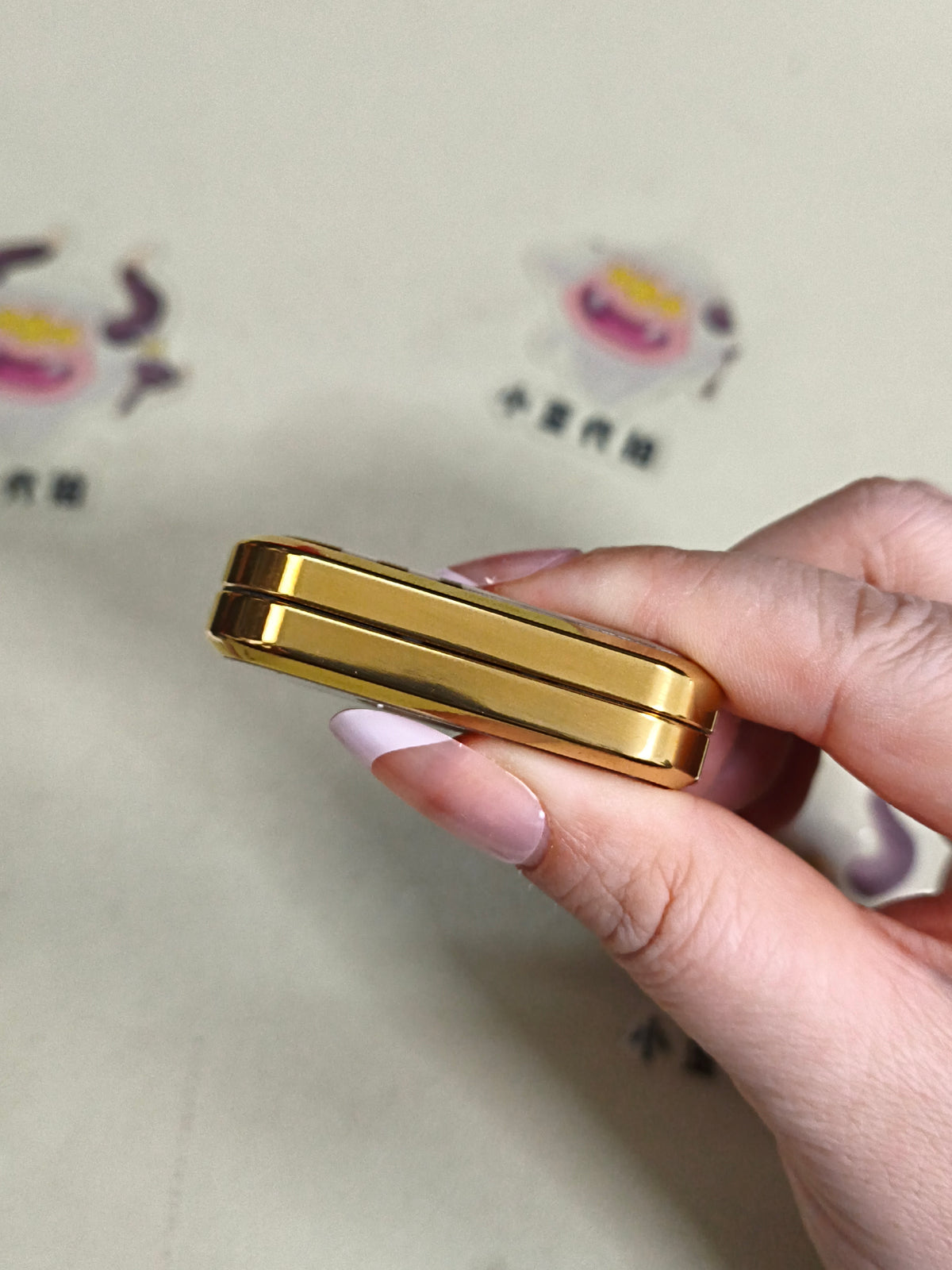 Lucky Draw MOP Gold Plated Engraved