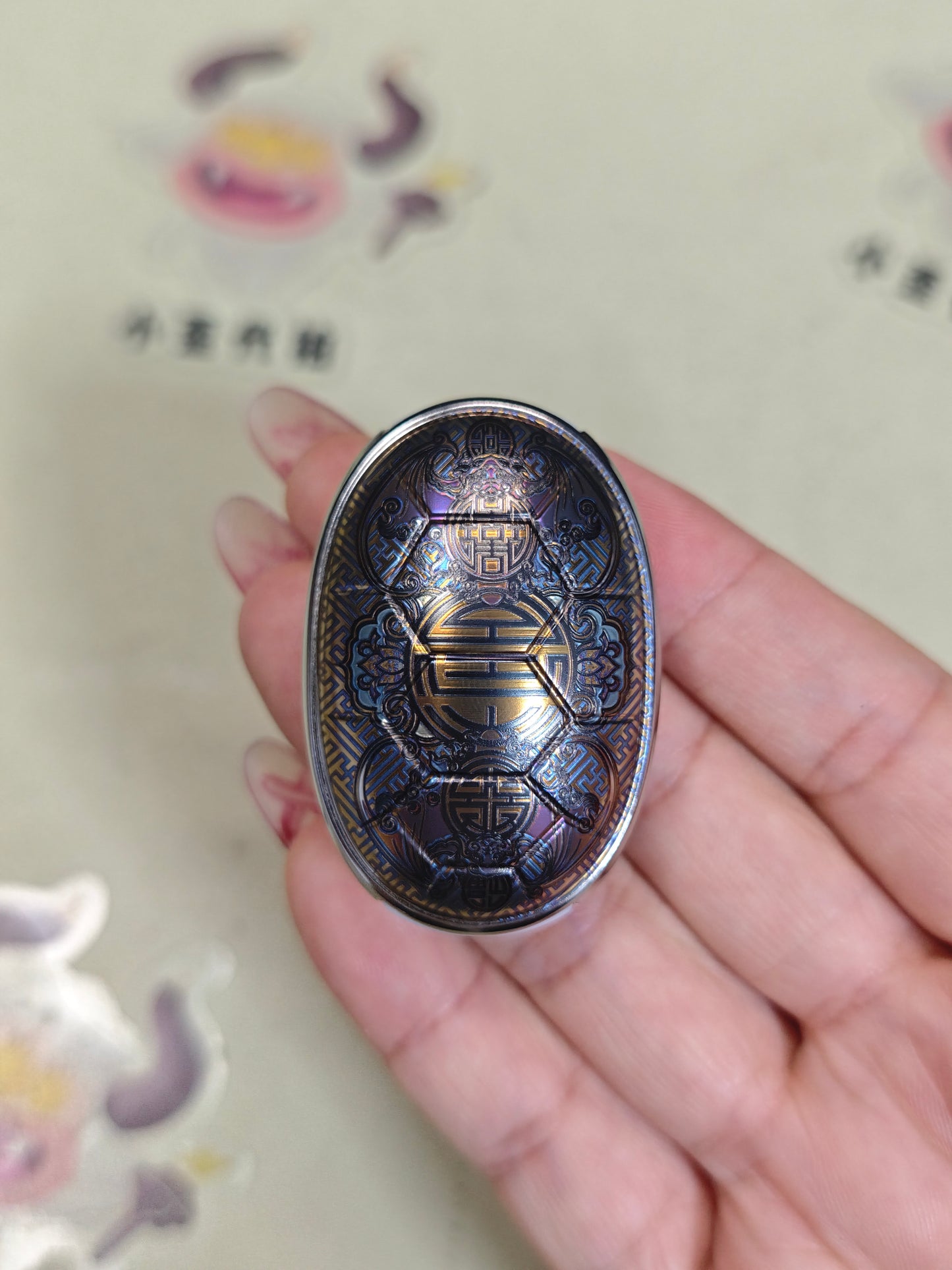 New Year Fortune Pendant Titanium