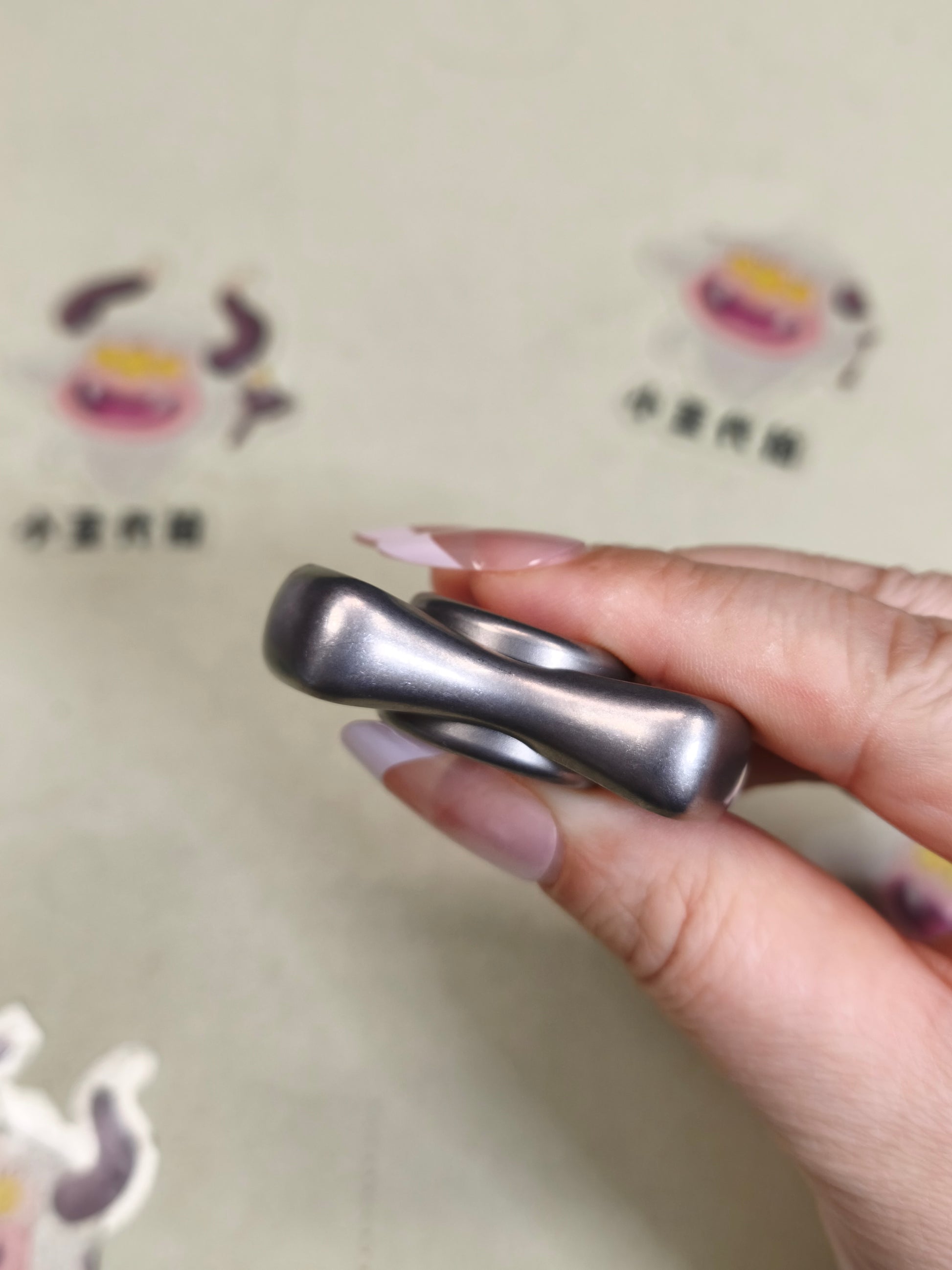Folding Leaf Mini Titanium Stonewashed