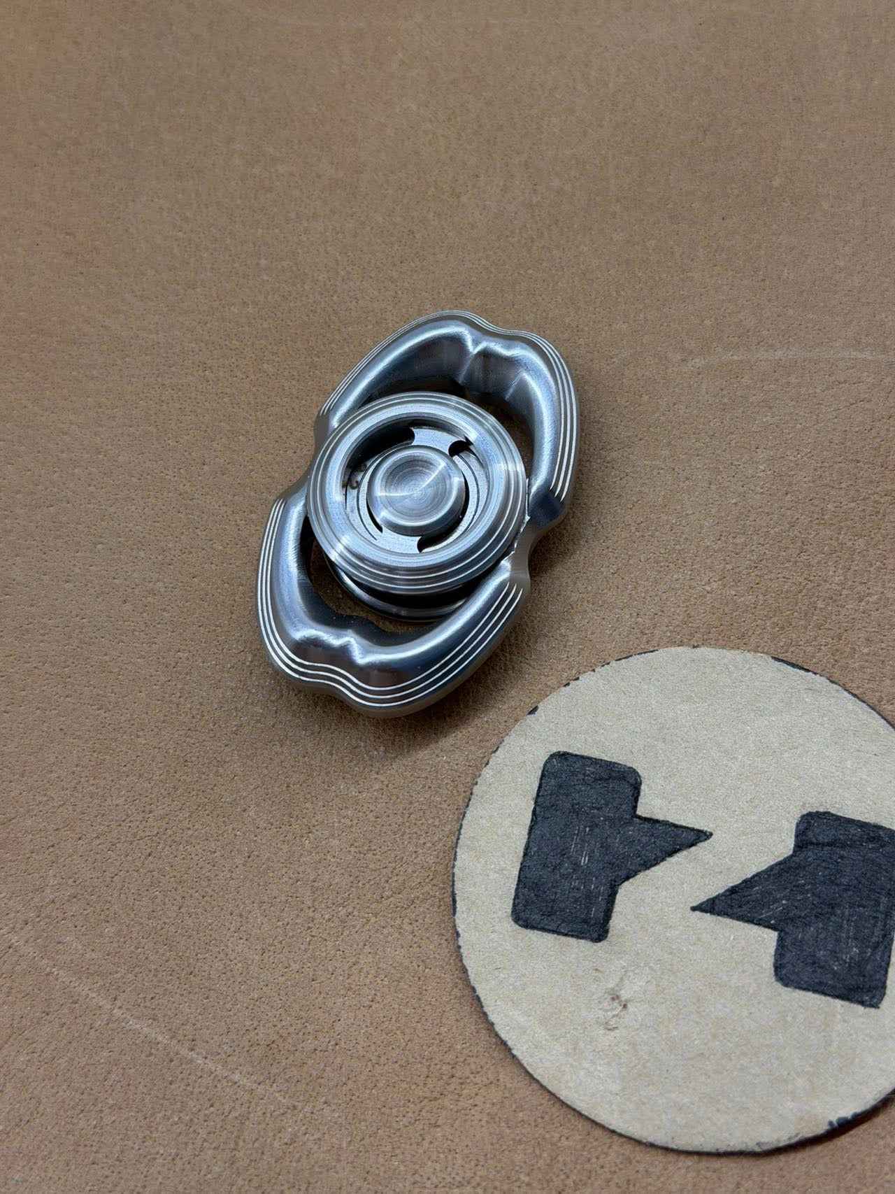 LQ EDC Obsidian Crystalized Stainless Steel