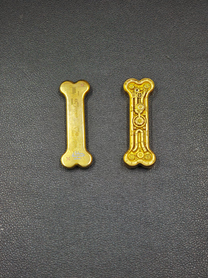 Thorn Light Steam Bone Brass Engraved