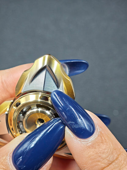 Dragon God Maru XL Stainless Steel Gold Plated Machine Finished