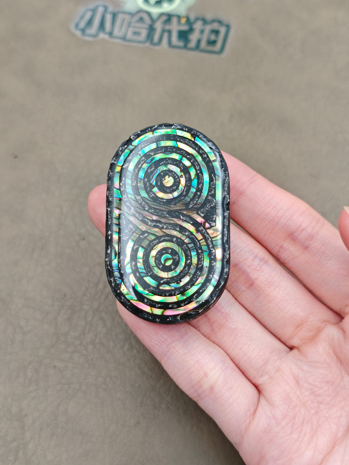 Rhythm Zirconium Stone Textured Resin-Sealed