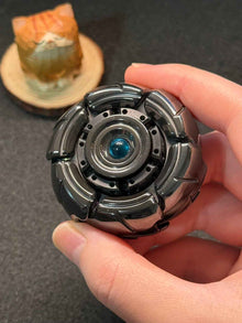 GoBiggeR Pillbug Precision Machined Shell-Opening Metal EDC Fidget Spinner Zirconium Polished
