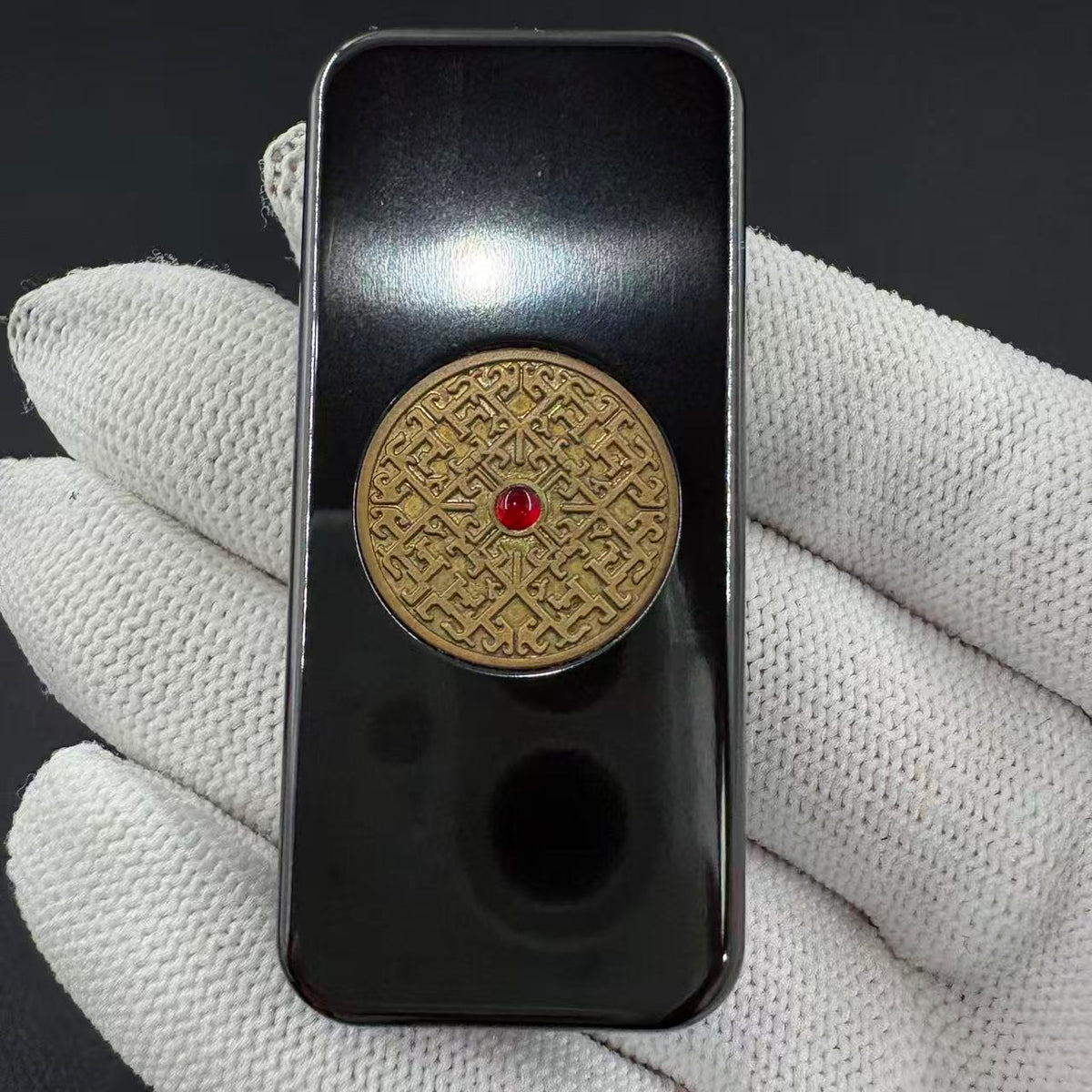 Brocade & Azure Paperweight Zirconium