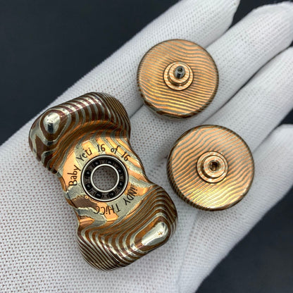 BABY Series A Knife Cloth Bearing Cap Mokume