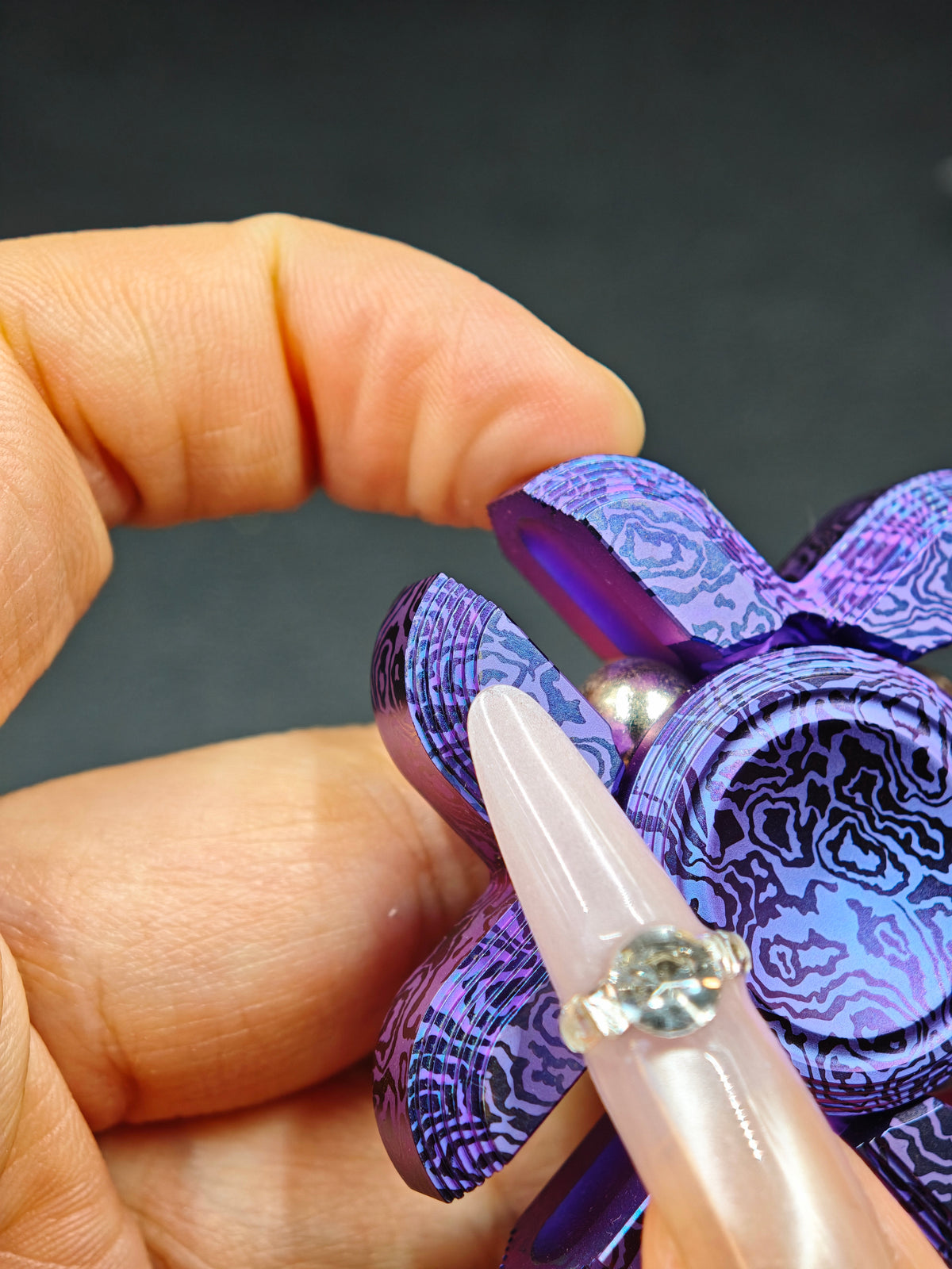 XO Titanium Color-Anodized Engraved