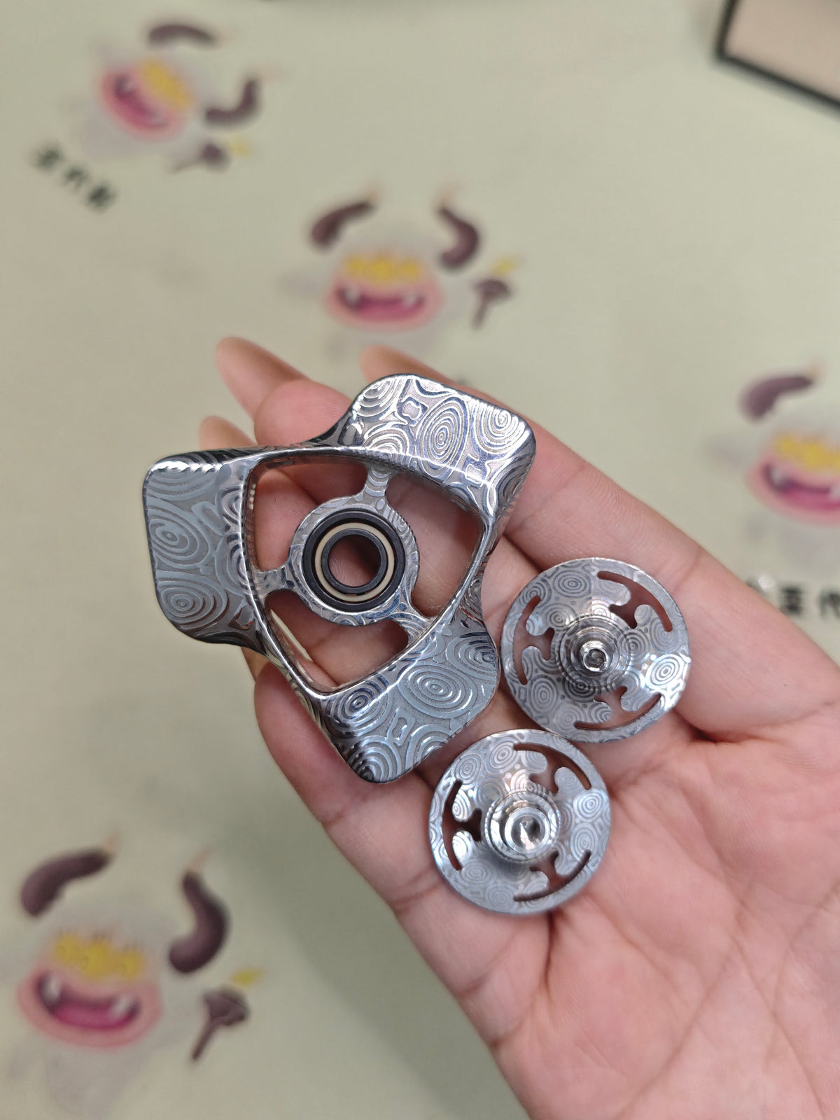 Phantom Dual Leaf Damasteel