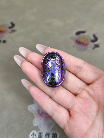 Jingle Beetle Zirconium Color-Anodized Polished