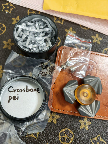 Tri-Leaf Crossbone Stainless Steel PEI