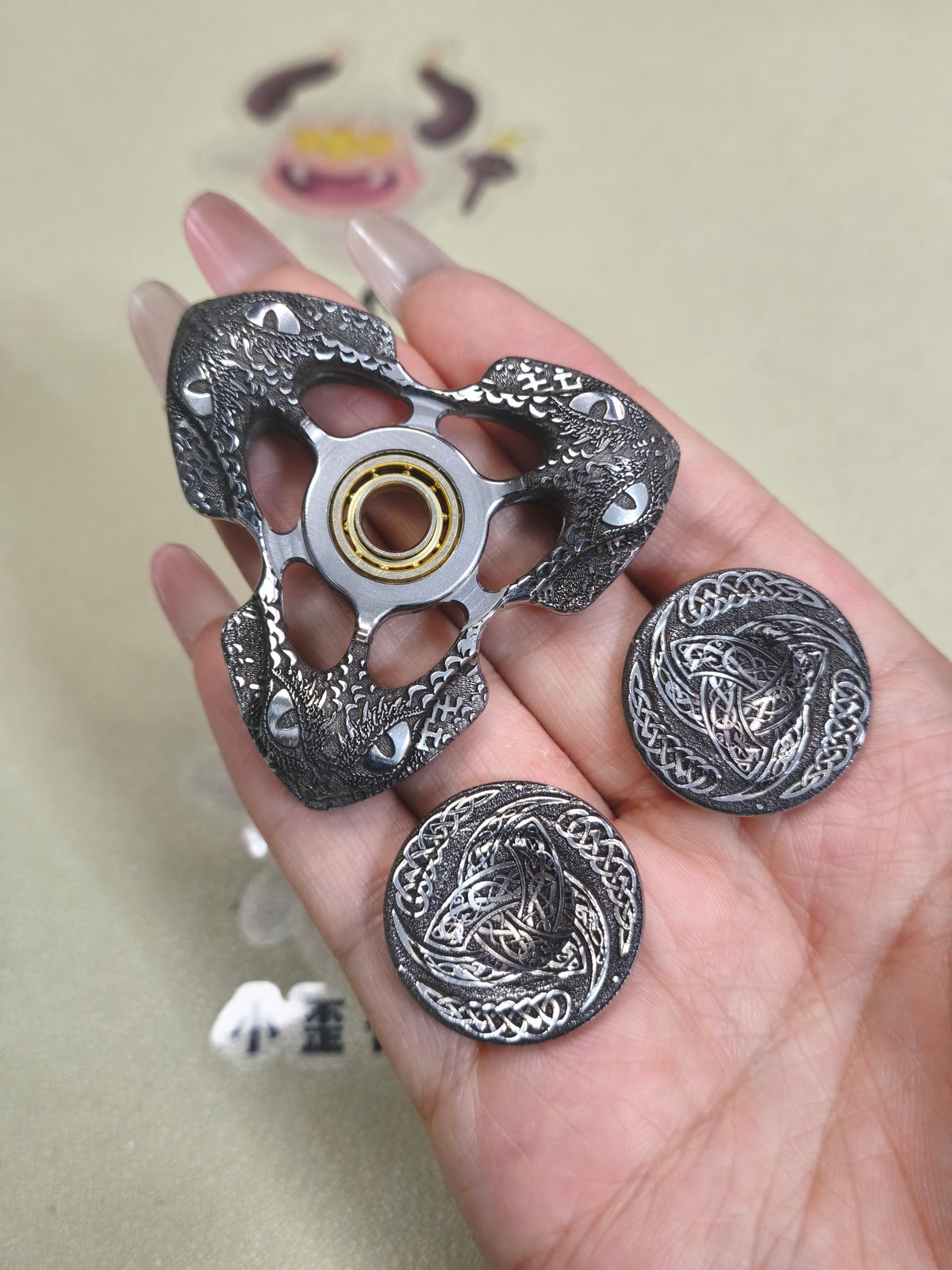 Toothless Finale Special Material Stainless Steel Porcelain Washed Engraved Polished Limited Edition