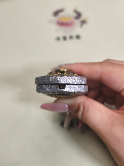Demon Subduing Toga Tangcao Pattern Titanium Stone Textured