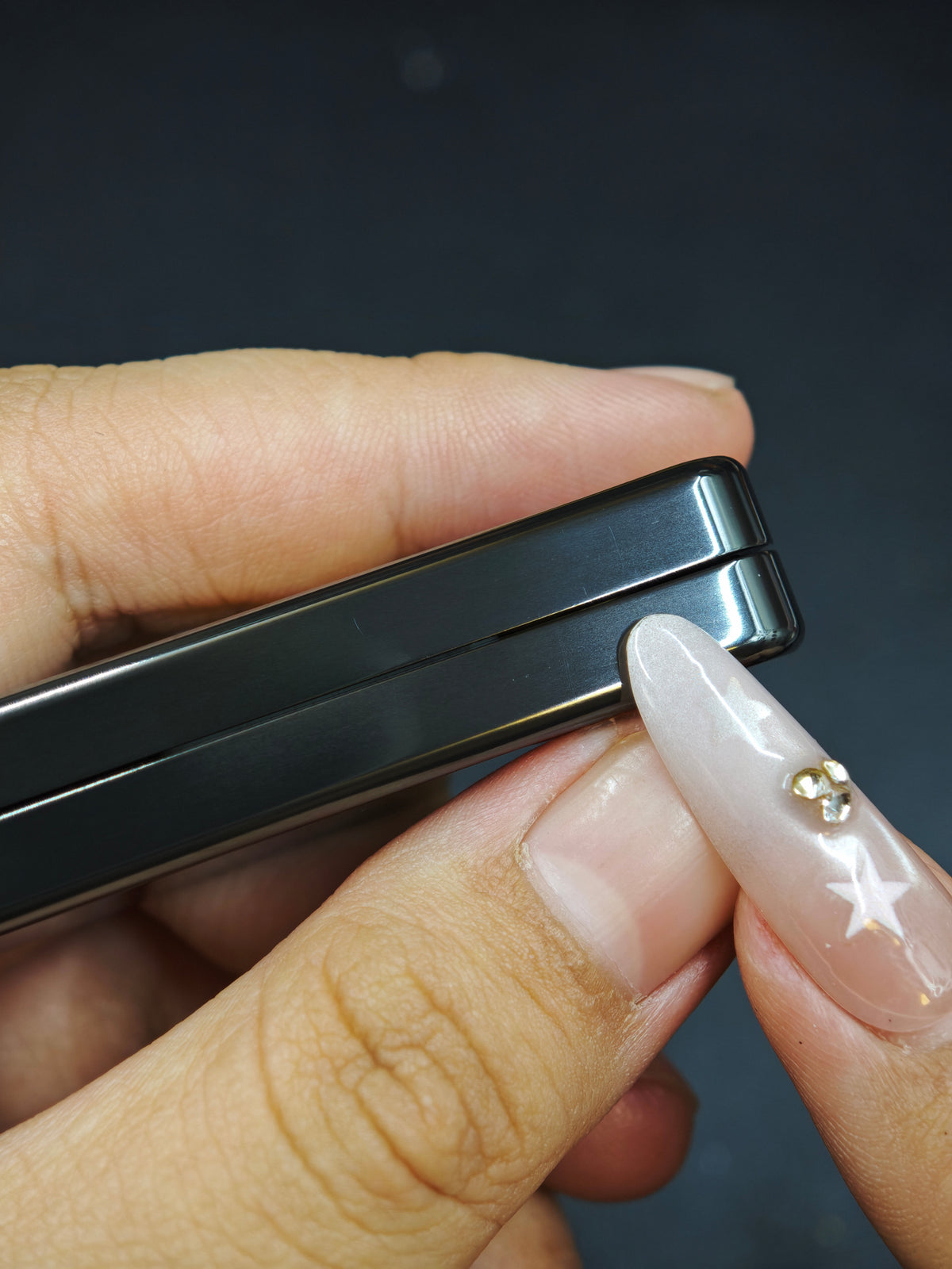 Brocade & Azure Paperweight Zirconium Polished