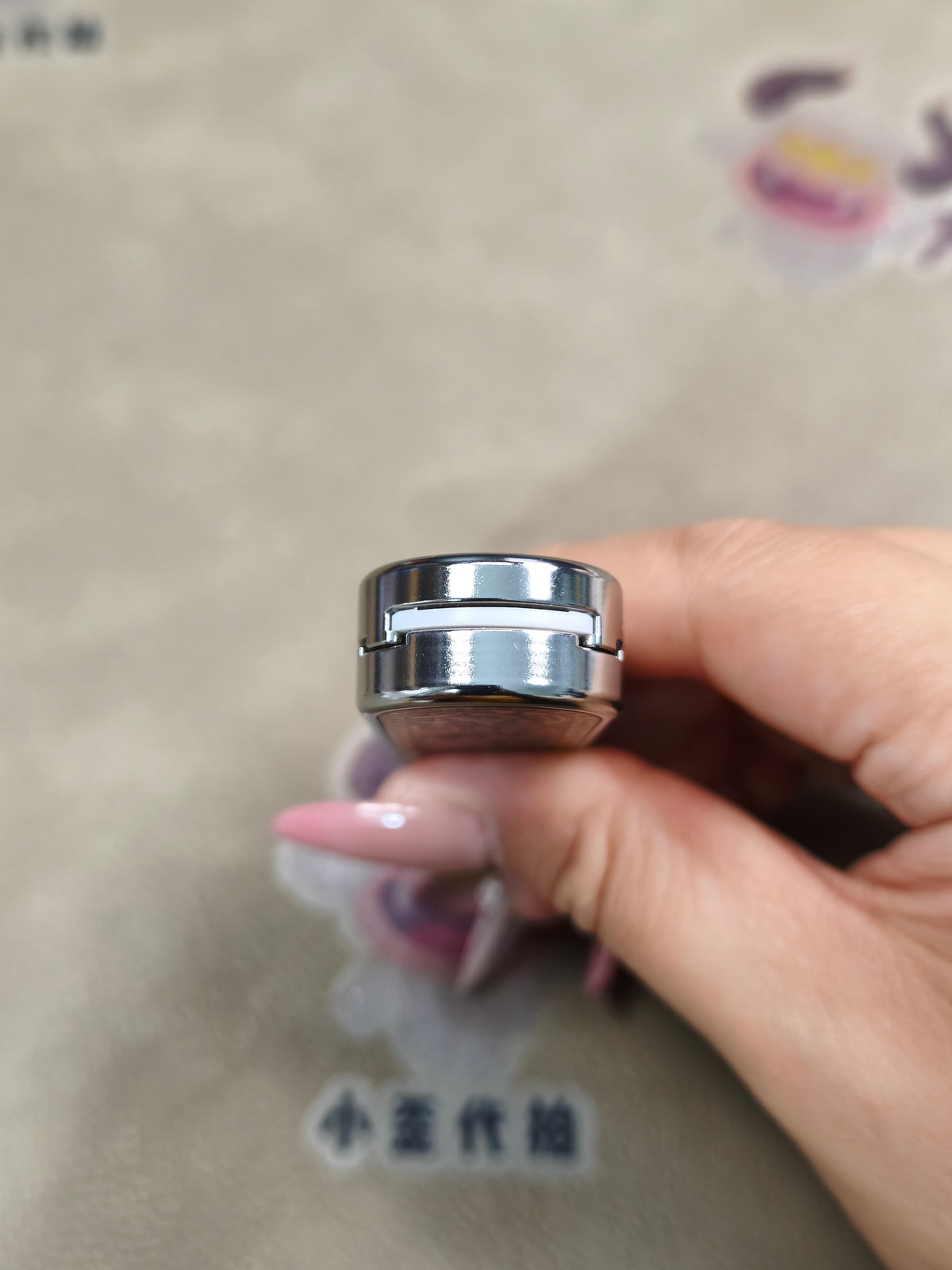 Ming Yin Titanium Color-Anodized Engraved
