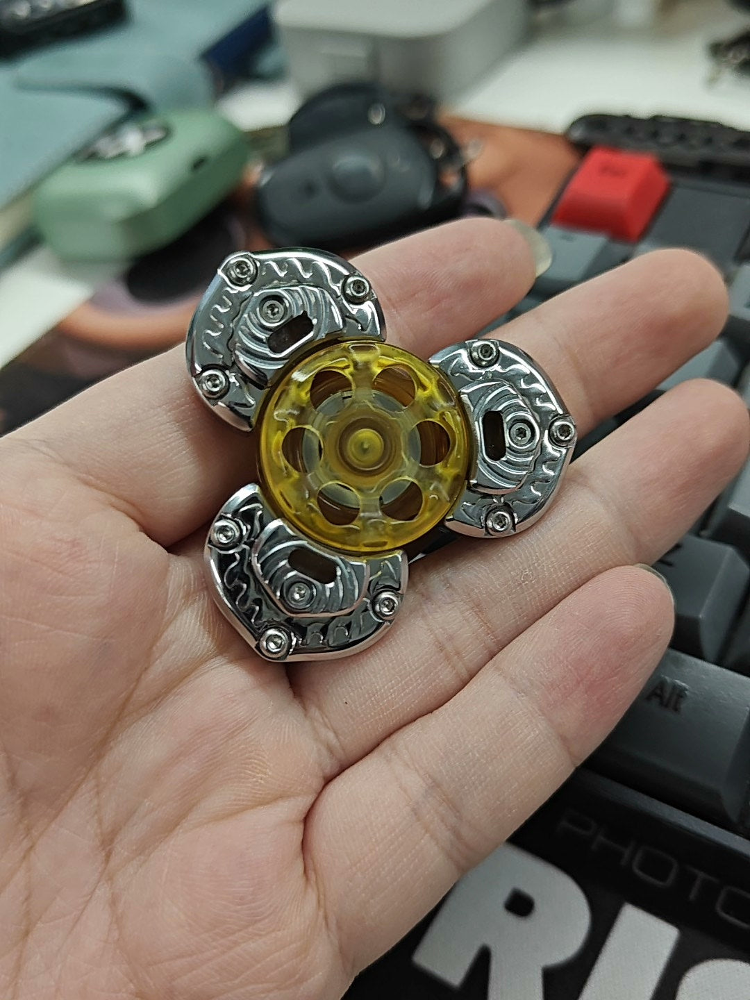 Yellow Jambhala Figure PEI Stainless Steel