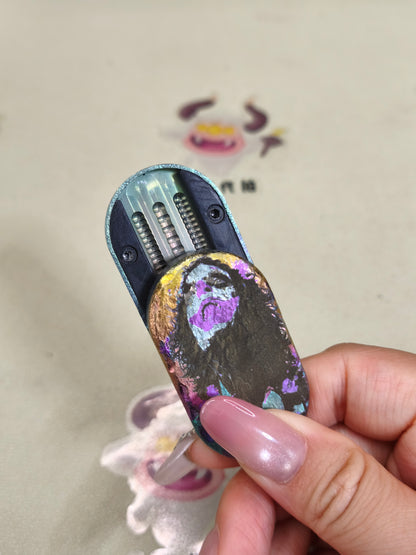 Greedy Cat Zirconium Stone Textured Oil Slick