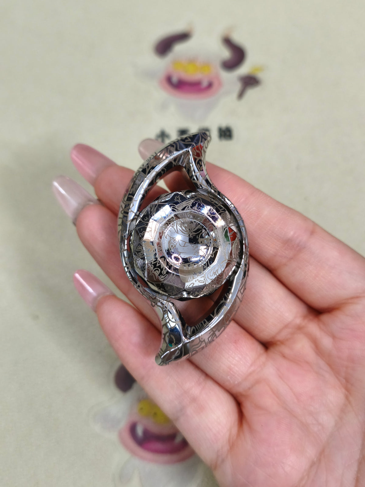 Goddess Tear Stainless Steel Engraved